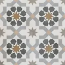 Agran Multicolour Matt Patterned Ceramic Wall & floor Tile, Pack of 11, (L)300mm (W)300mm