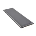 Mayfair Grey Gloss Plain Ceramic Tile, Pack of 54, (L)245mm (W)75mm