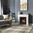 Dimplex Burnham White Ivory effect Fire suite