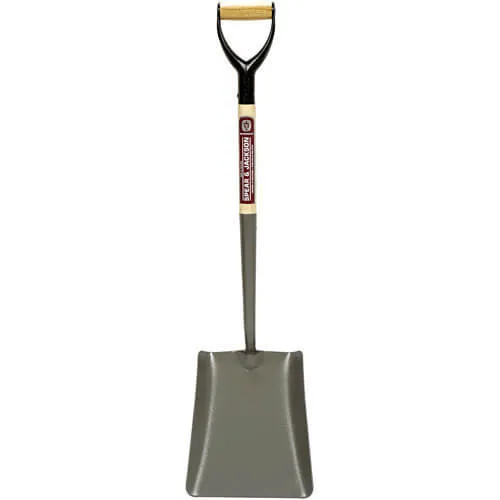 Spear and Jackson Neverbend Solid Socket Square Mouth Contractors Shovel