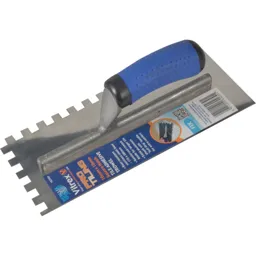 Vitrex Professional Stainless Steel 10mm Notched Adhesive Trowel - 11", 4" 1/2"