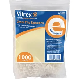 Vitrex Essential Tile Spacers - 2mm, Pack of 1000