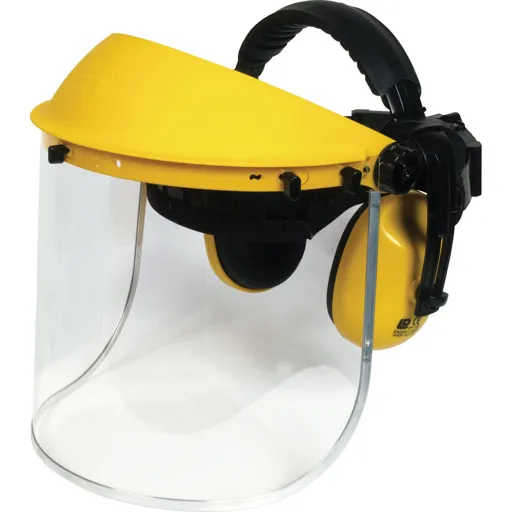 Vitrex Face Shield Safety Visor and Ear Defenders Set