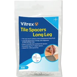 Vitrex Long Leg Tile Spacers - 2mm, Pack of 1500
