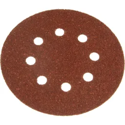 Black and Decker Piranha Quick Fit ROS Sanding Discs 125mm - 125mm, 60g, Pack of 5