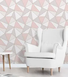 Fine Décor Apex Geometric Rose gold effect Smooth Wallpaper
