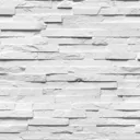 Fine Décor Ledgestone White Stone effect Smooth Wallpaper