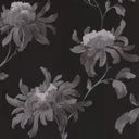 Julien MacDonald Fabulous Black & grey Floral Glitter effect Smooth Wallpaper
