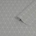 Superfresco Easy Triangolin Grey Geometric Smooth Wallpaper
