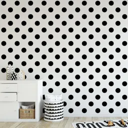 Superfresco Easy Black & white Dotty Smooth Wallpaper