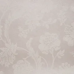 Sandringham Lilac & white Floral Metallic effect Wallpaper