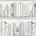 Fresco Botany Blue & grey Library Smooth Wallpaper