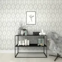 Superfresco Easy Batam Grey Geometric Embossed Wallpaper