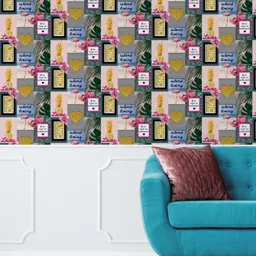 Fresco Island living Multicolour Smooth Wallpaper