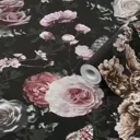 Superfresco Easy Midsummer Black & pink Floral Metallic effect Smooth Wallpaper