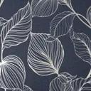 Boutique Royal palm Sapphire Leaf Gold effect Textured Wallpaper