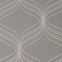 Boutique Optical Grey Geometric Bronze effect Textured Wallpaper