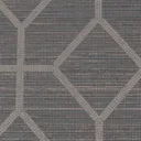 Boutique Asscher Grey Geometric Bronze effect Textured Wallpaper