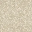 Laura Ashley Barley Neutral Leaf Smooth Wallpaper