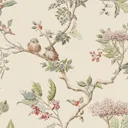 Laura Ashley Elderwood Neutral Floral Smooth Wallpaper