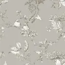 Laura Ashley Elderwood Steel Floral Smooth Wallpaper