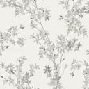 Laura Ashley Forstyhia Steel Floral Smooth Wallpaper