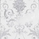 Laura Ashley Josette Damask Silver effect Smooth Wallpaper