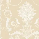 Laura Ashley Josette Linen Damask Smooth Wallpaper