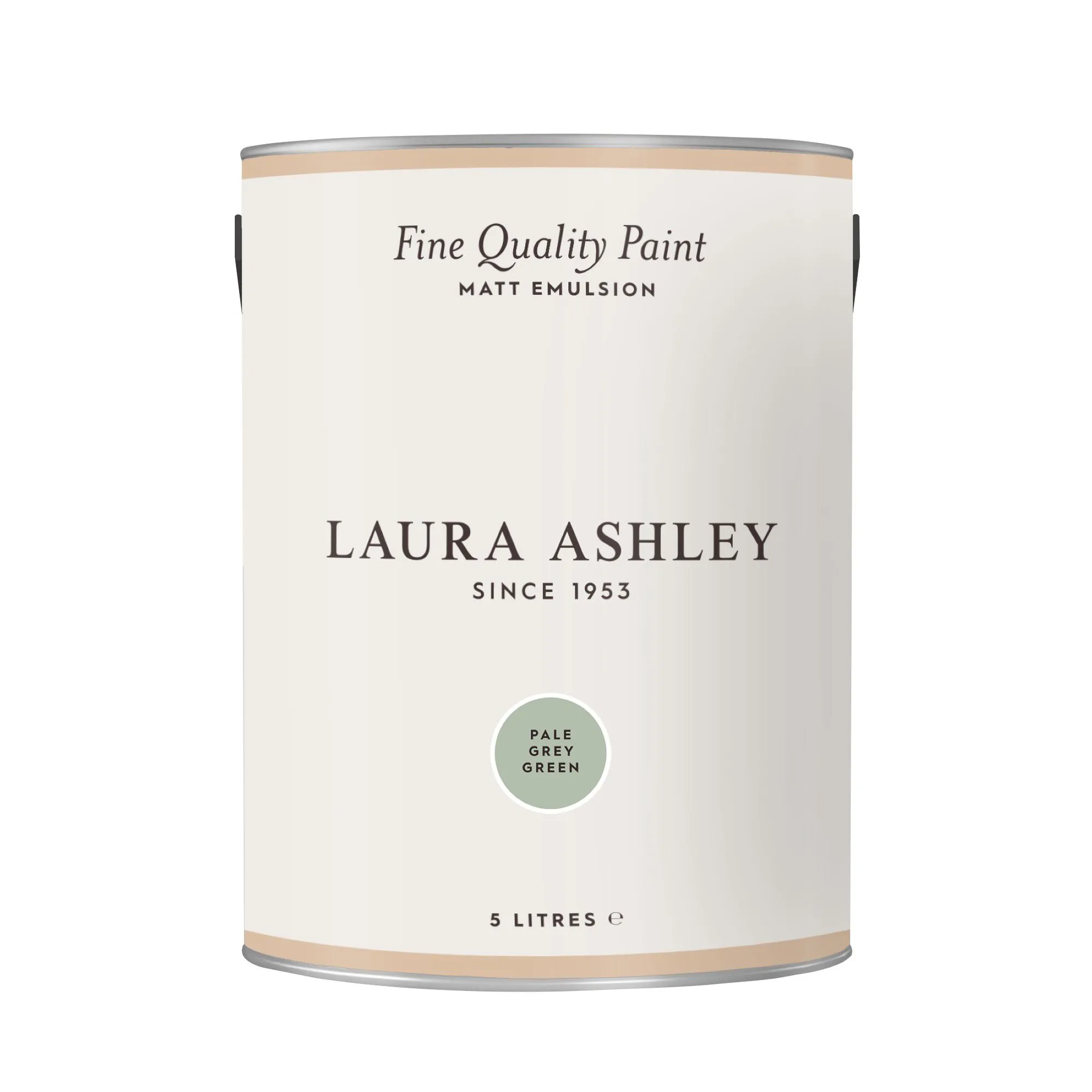 Laura Ashley Pale Grey Green Matt Emulsion paint, 5L