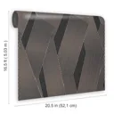 Superfresco Easy Elegant designs Anthracite Metallic effect Smooth Wallpaper