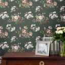 Laura Ashley Rosemore Fern Floral Smooth Wallpaper