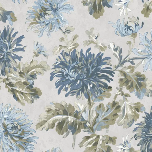 Laura Ashley Maryam Seaspray Floral Smooth Wallpaper