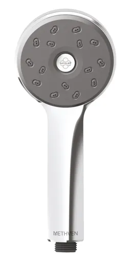 Methven Maku Satinjet Shower Handset  Chrome & Graphite