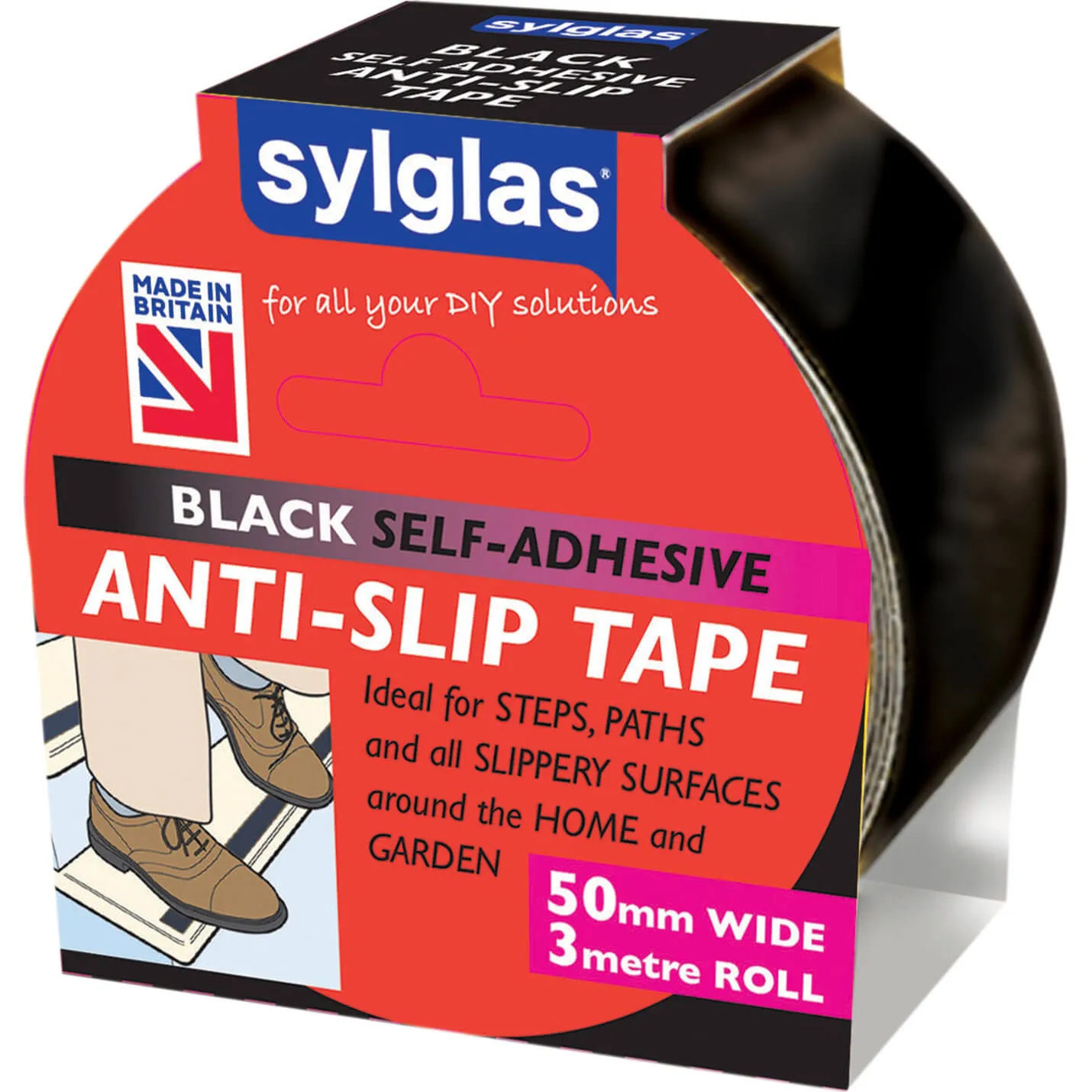 Sylglas Anti SlipTape - Black, 50mm, 3m