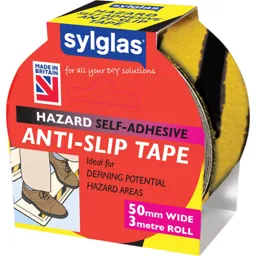 Sylglas Anti SlipTape - Black / Yellow, 50mm, 3m