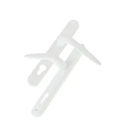 Yale Essentials White Zinc alloy Lever Door handle (L)32mm, Pair