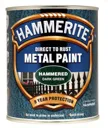 Hammerite Dark green Hammered effect Metal paint, 750ml