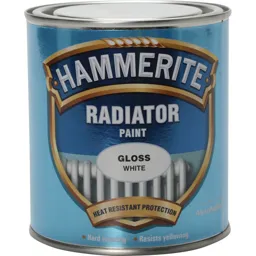 Hammerite Radiator Enamel Paint - Gloss White, 500ml