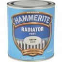 Hammerite Radiator Enamel Paint - Satin White, 500ml