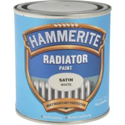 Hammerite Radiator Enamel Paint - Satin White, 500ml