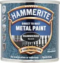 Hammerite Black Hammered effect Metal paint, 250ml