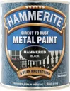 Hammerite Black Hammered effect Metal paint, 750ml