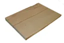 Waney edge Beech Furniture board, (L)0.4m (W)300mm (T)25mm