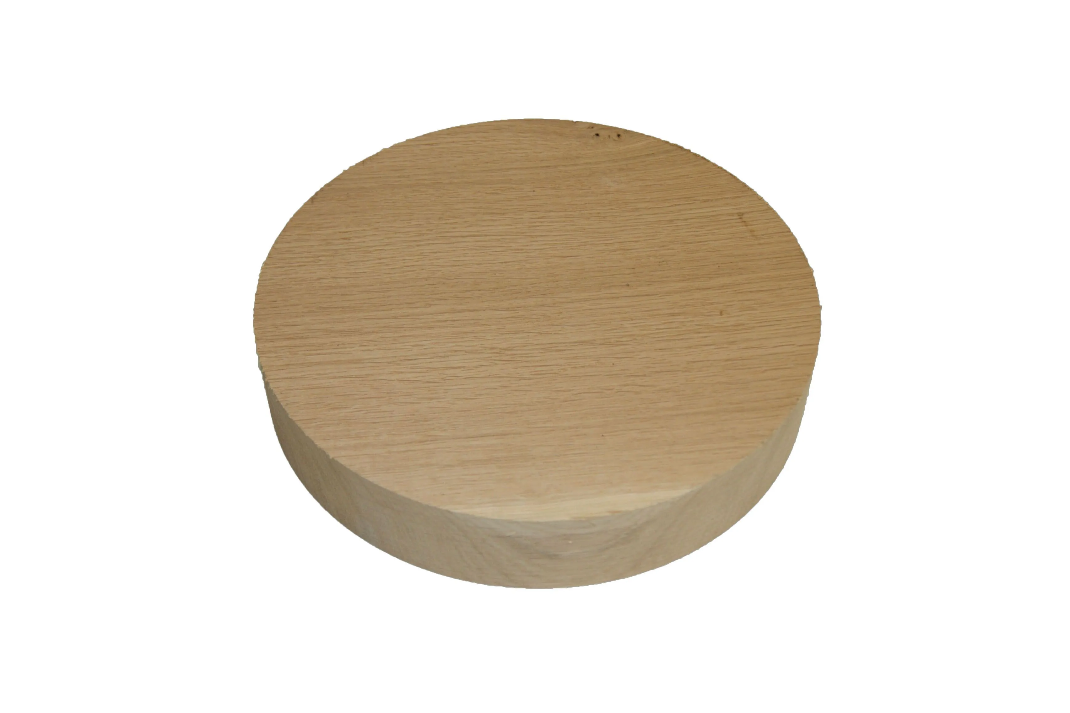 Smooth Oak Furniture board, (Dia)250mm (T)50mm