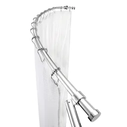 Croydex Luxury Curved Shower Curtain Rail Chrome - AD108341