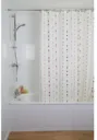 Croydex Dotty Textile Shower Curtain 180 x 180 cm - AF285820