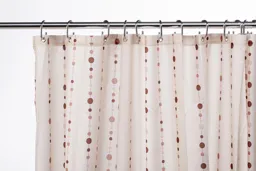 Croydex Dotty Textile Shower Curtain 180 x 180 cm - AF285820
