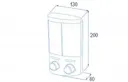 Croydex Duo Euro Chrome Double Wall Hung Soap Dispenser - PA660941