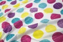 Croydex Textured Dots Textile Shower Curtain 180 x 180 cm - AF288115