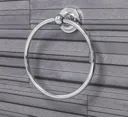 Croydex Worcester Flexi-Fix Chrome Towel Ring - QM461541